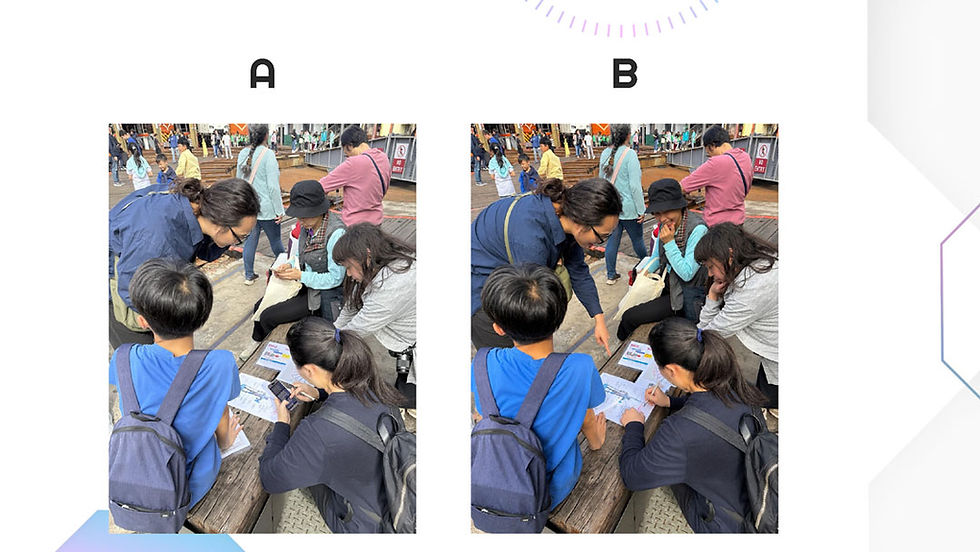 Image A is a real photograph, while image B is a highly realistic AI-generated image created by modifying the pose of the subject based on the real image.