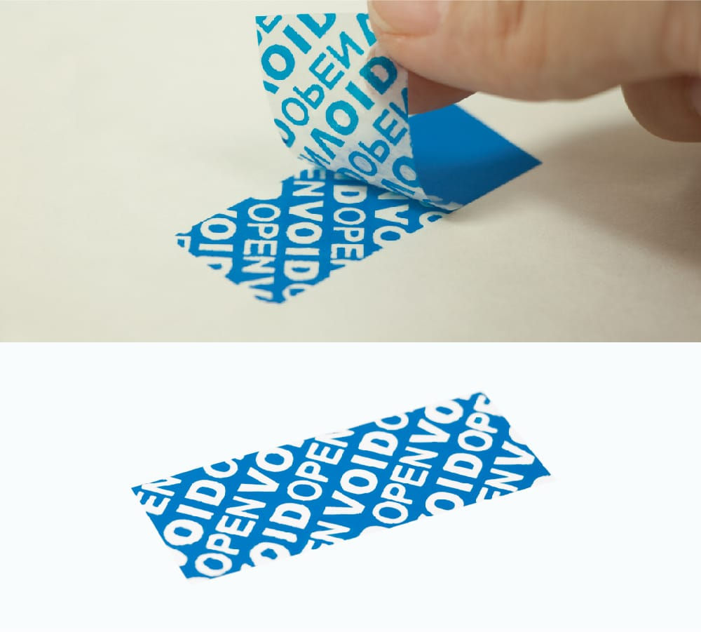 Partial Transfer Tamper Evident Seal Sticker