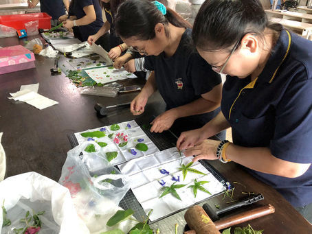 花草槌染拓印藝術 | 學習型組織完形計畫 | 企業學思達演練
