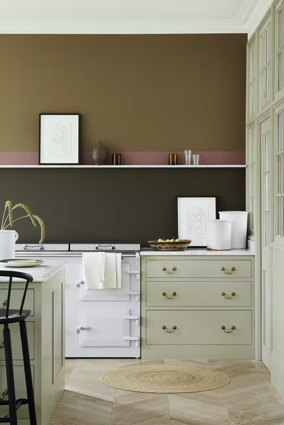 Light Bronze Green Kitchen Little Greene