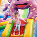 Child on Inflatable