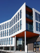 Exterior photo of the CIC Building in Providence