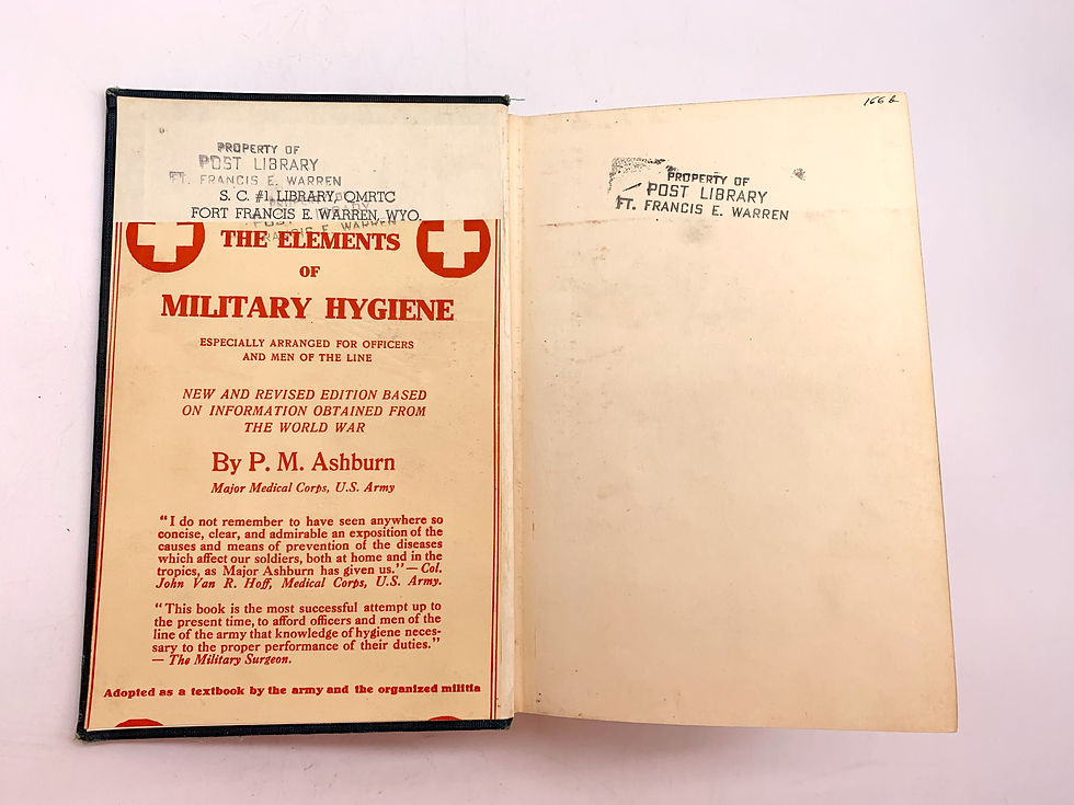 Thumbnail: "Elements of Military Hygiene", COL P.M. Ashburn, 1920