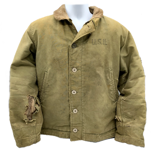 US Navy N-1 Deck Jacket, Painted, WWII | Foxhole Militaria