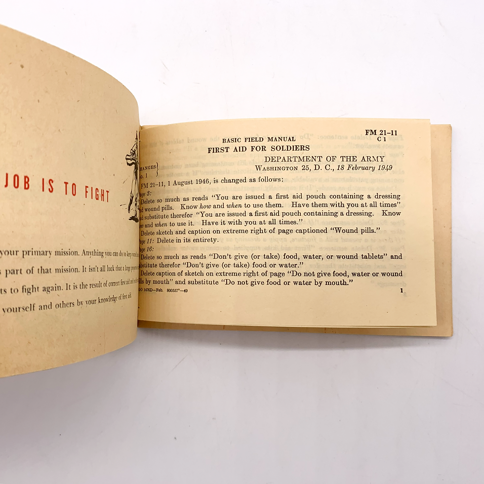Thumbnail: US Army FM 21-11 First Aid For Soldiers, 1946