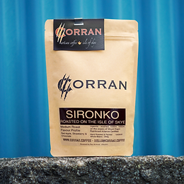 Corran Coffee Sironko Medium Roast beans 250g bag.