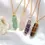 Miniatura: 18K Double Ended Natural Healing Crystals Necklace
