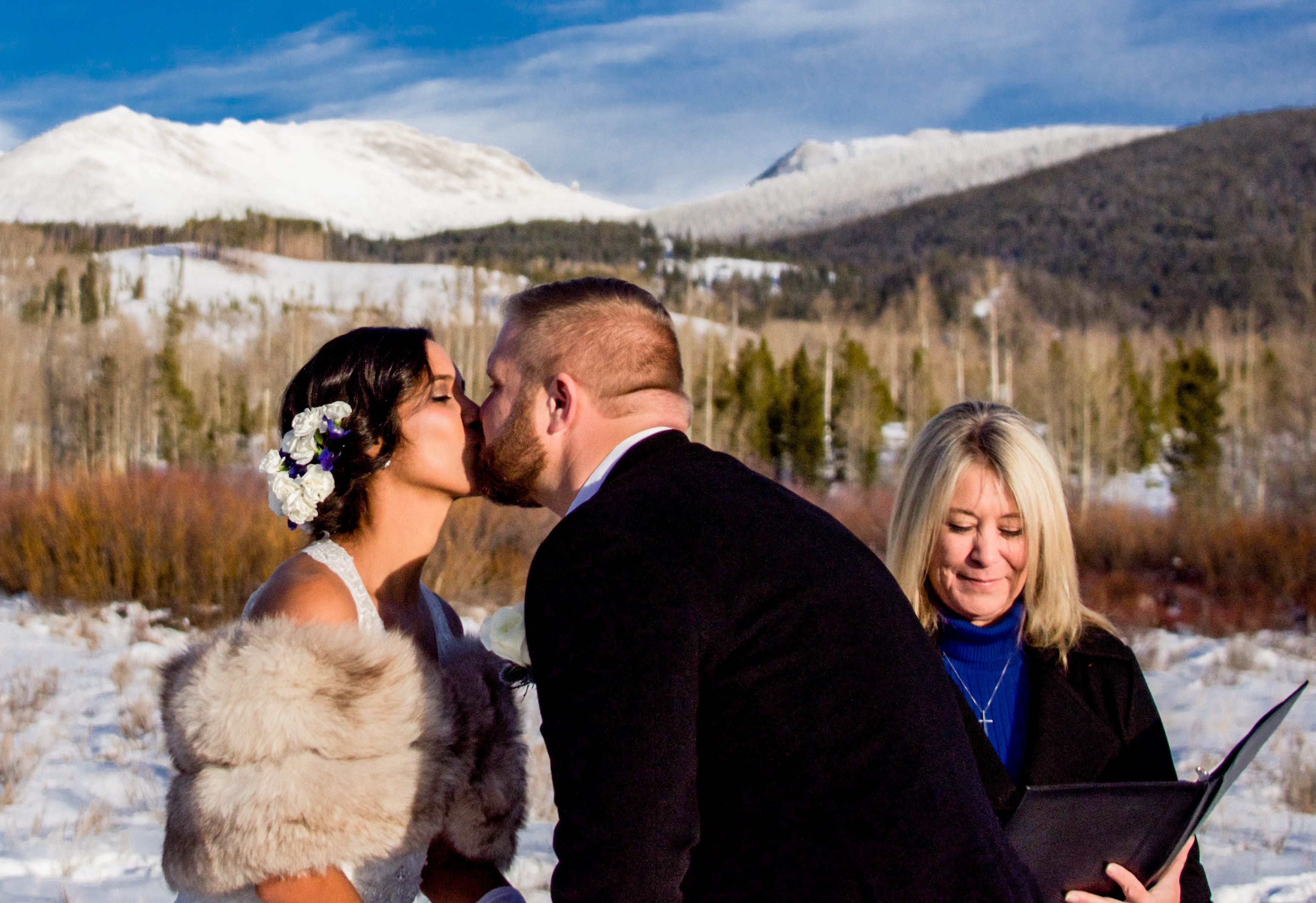 Winter Wedding at Devil's Thumb, CO
