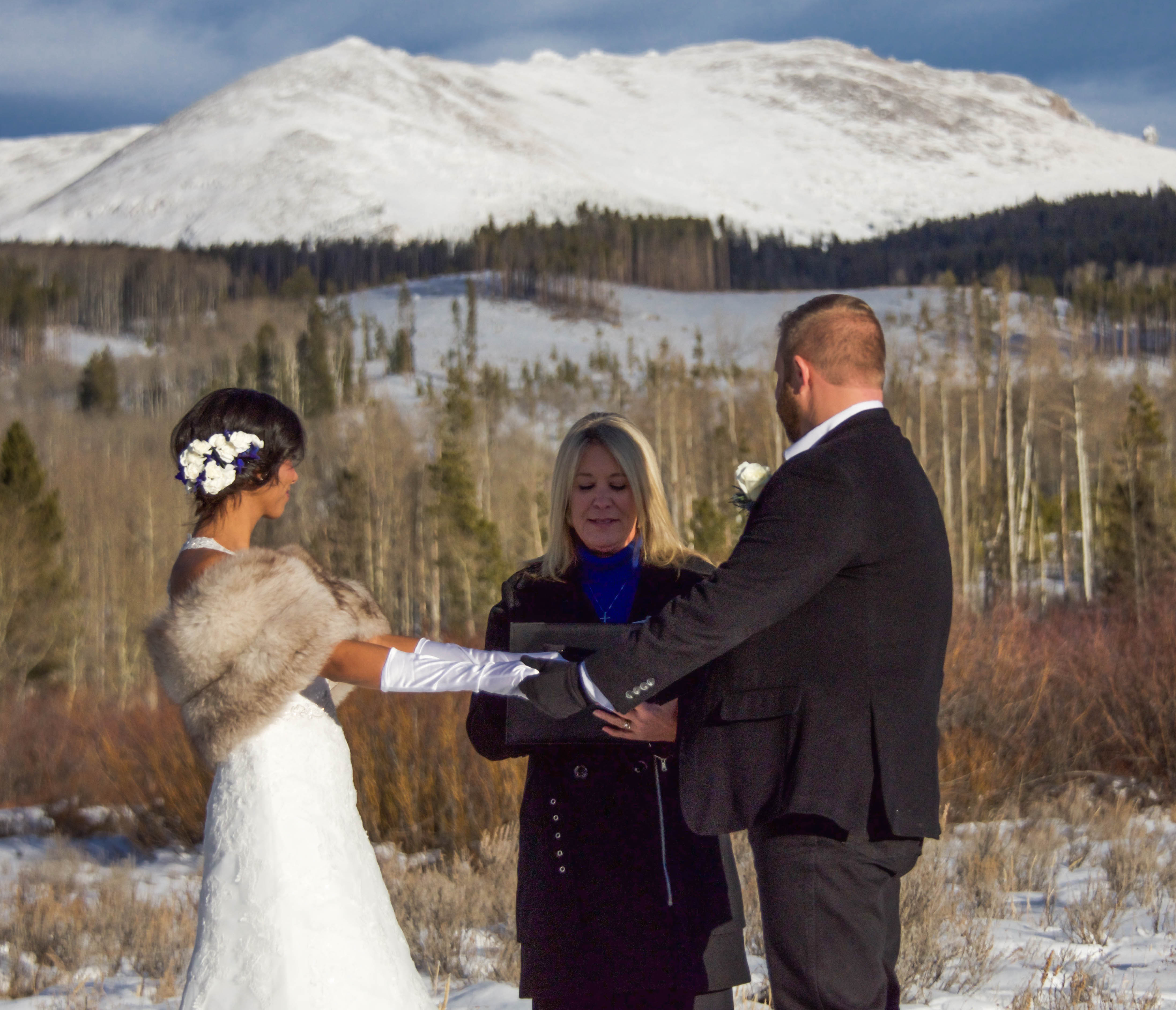 Winter Wedding at Devil's Thumb, CO