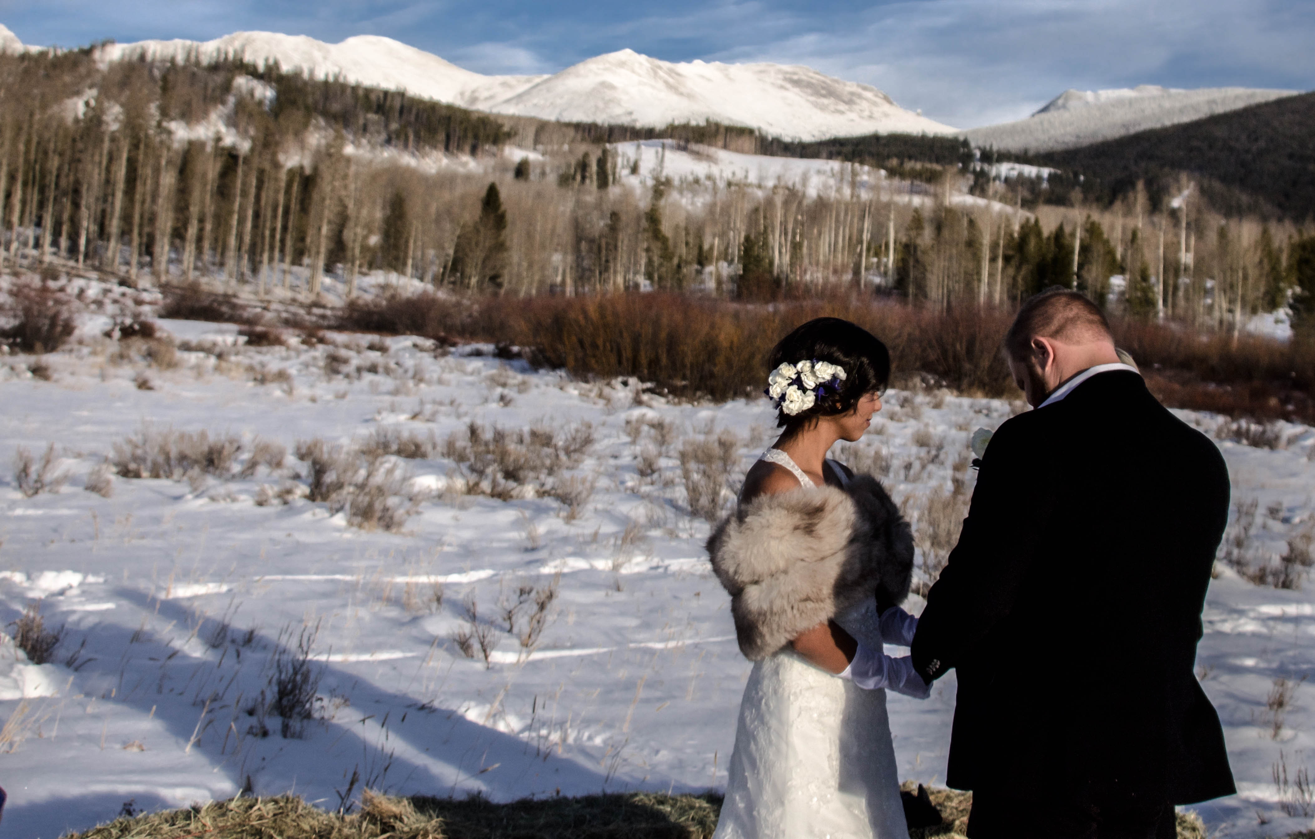 Winter Wedding at Devil's Thumb, CO
