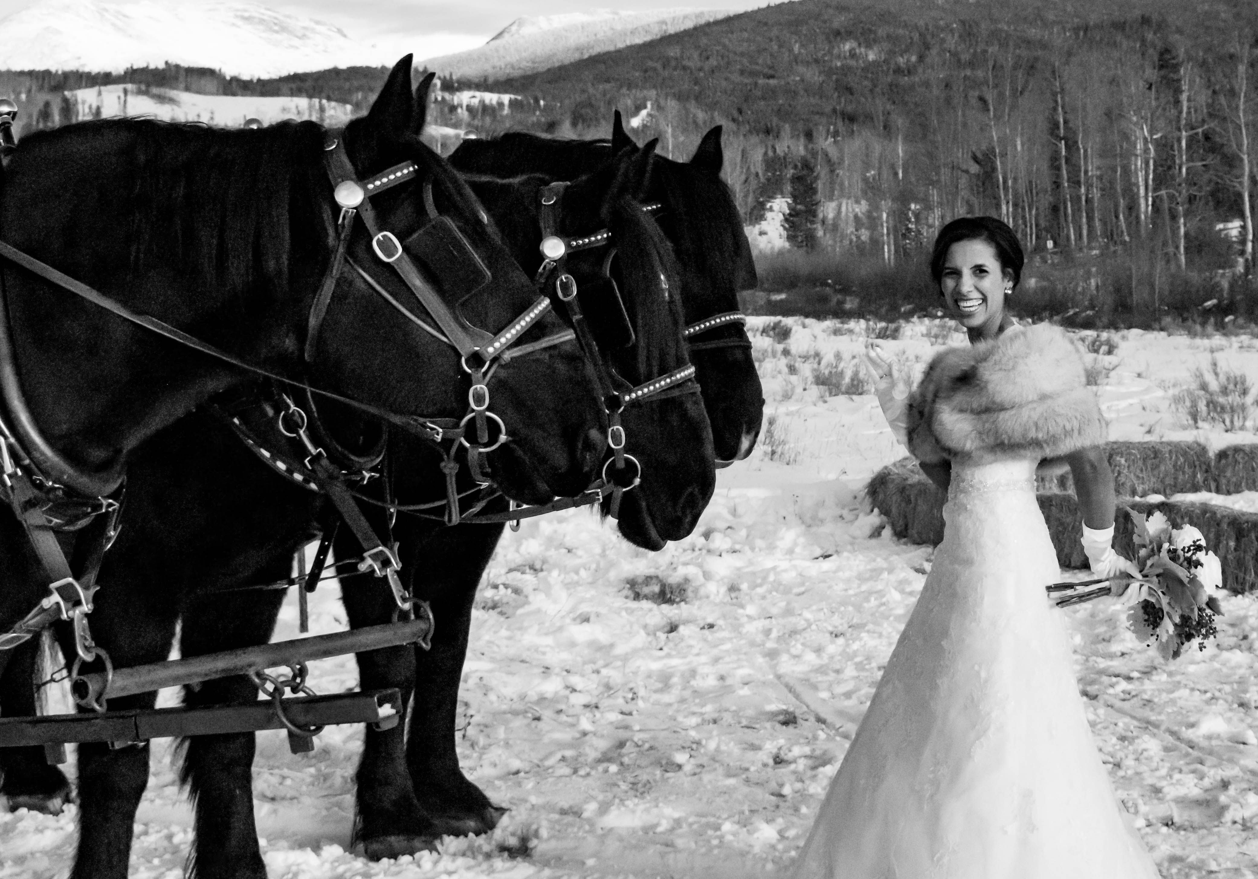 Winter Wedding at Devil's Thumb, CO