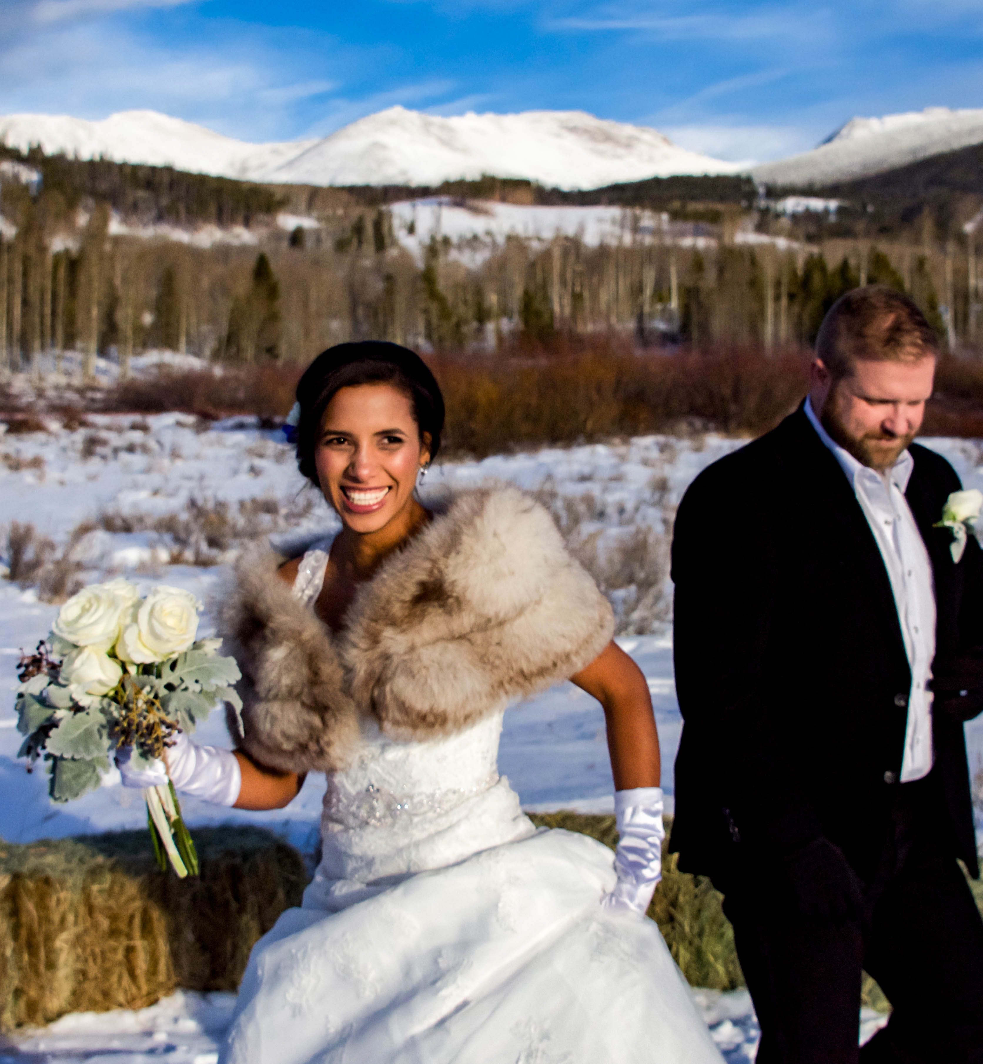 Winter Wedding at Devil's Thumb, CO