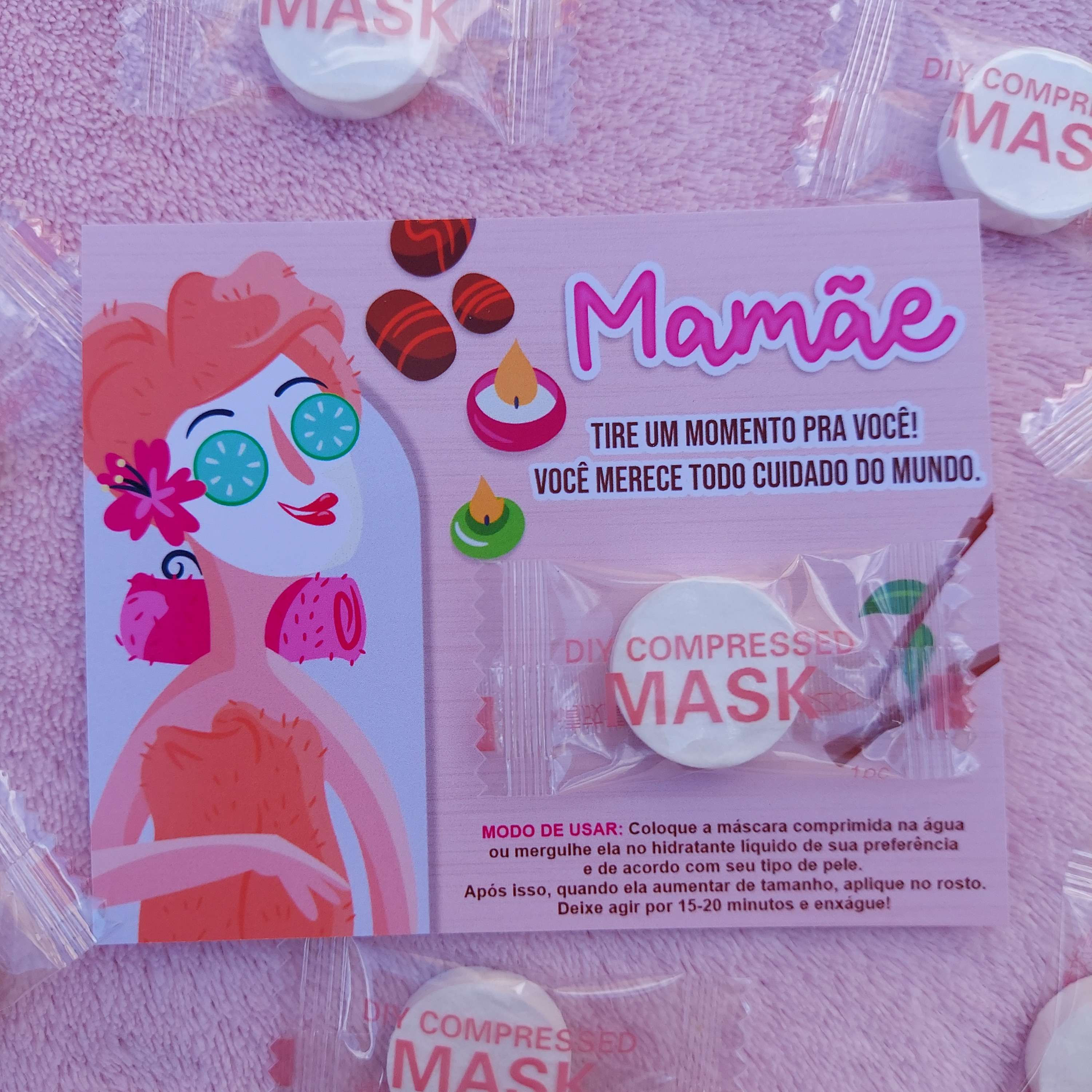 PDF Card Para Máscara Facial - Dia das Mães