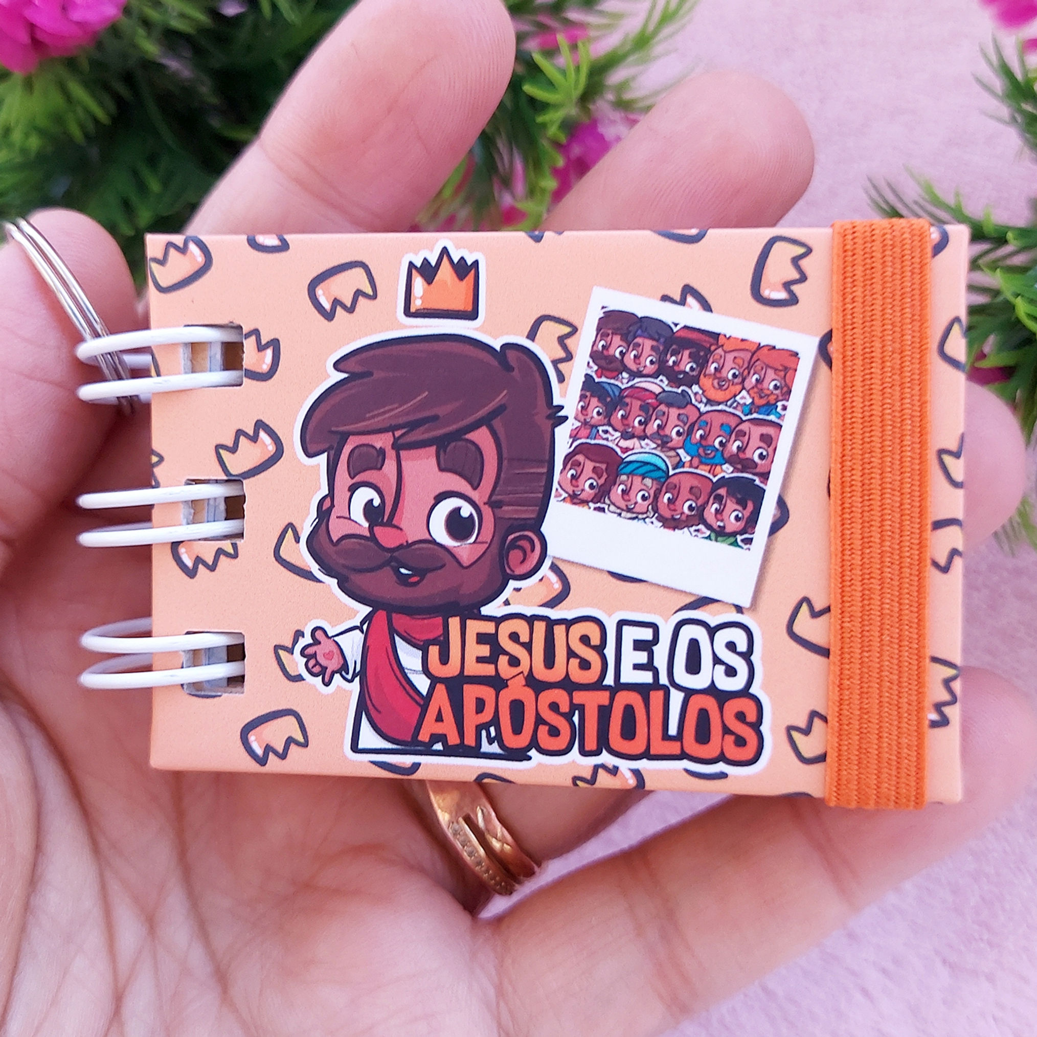 Link Canva - Capa Editável Bíblia Chaveiro - Jesus E Os Apóstolos