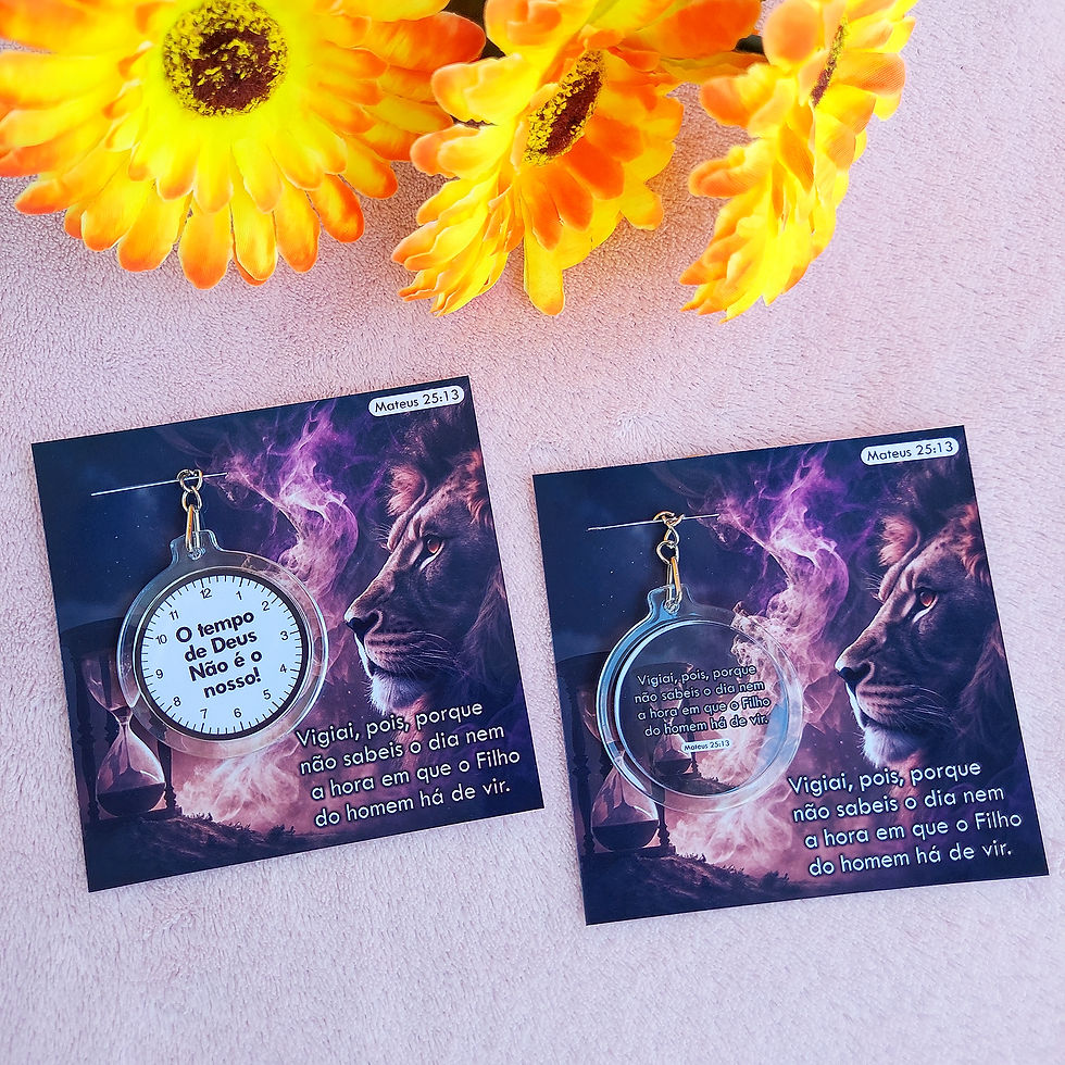 PDF Card Chaveiro - O Tempo De Deus Não É O Nosso