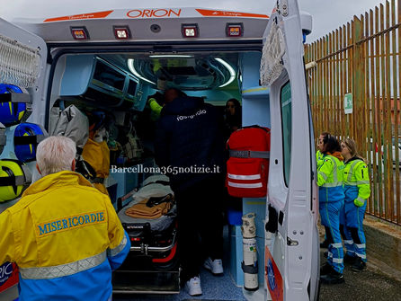 Calciatore trasferito al Fogliani per punti di sutura, l'ambulanza torna allo stadio senza di lui