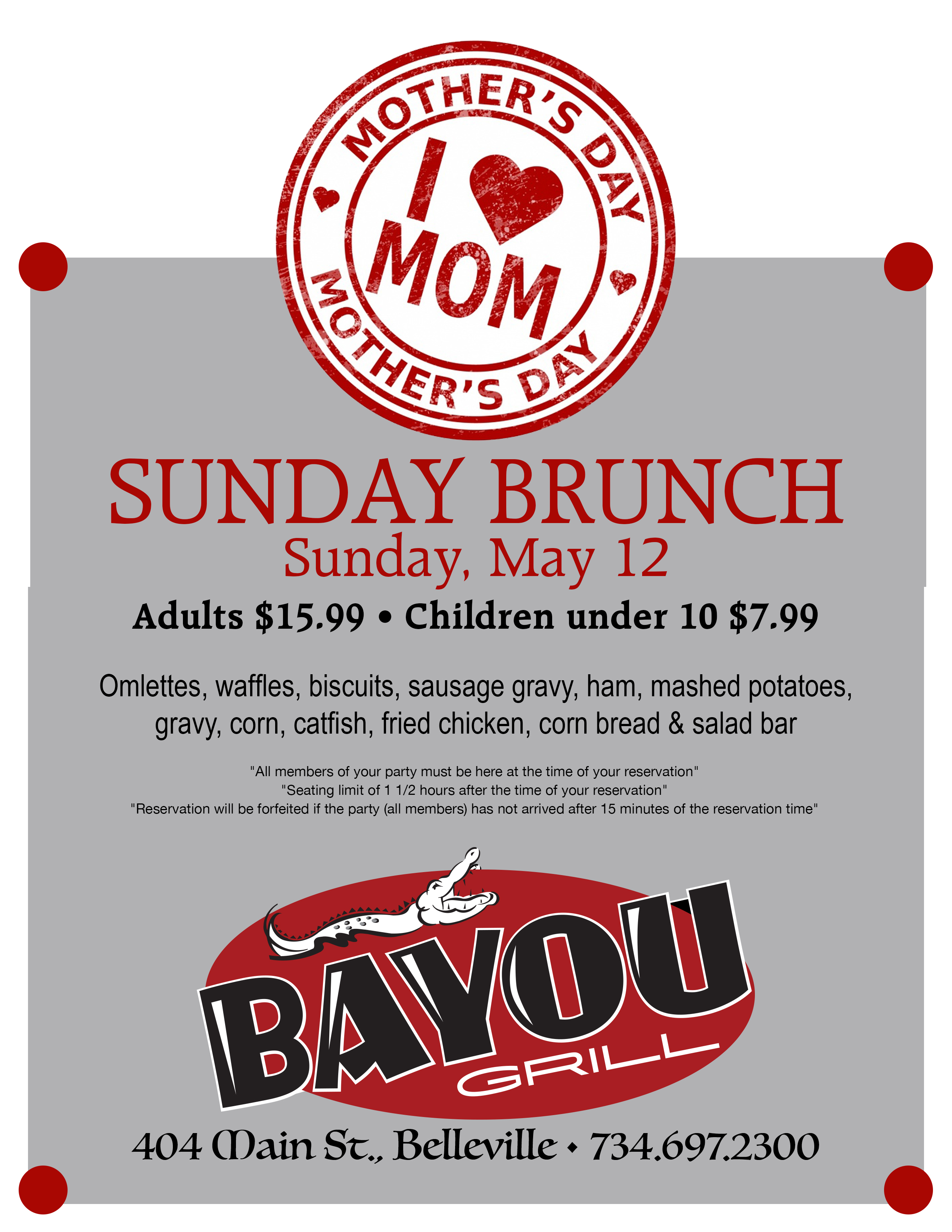 bayou grill coupons