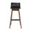 Thumbnail: Ava Low Back Bar Chair - Black & Cocoa