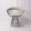 Thumbnail: Lovise Wire Dining Chair - Stainless Steel Frame & Light Grey Wool/Cashmere