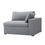 Thumbnail: Inès Sofa - 1-Seater Single Module With Left Arm - Grey Fabric