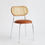 Thumbnail: Rose Dining Chair - Rattan / Chrome / Caramel Leather