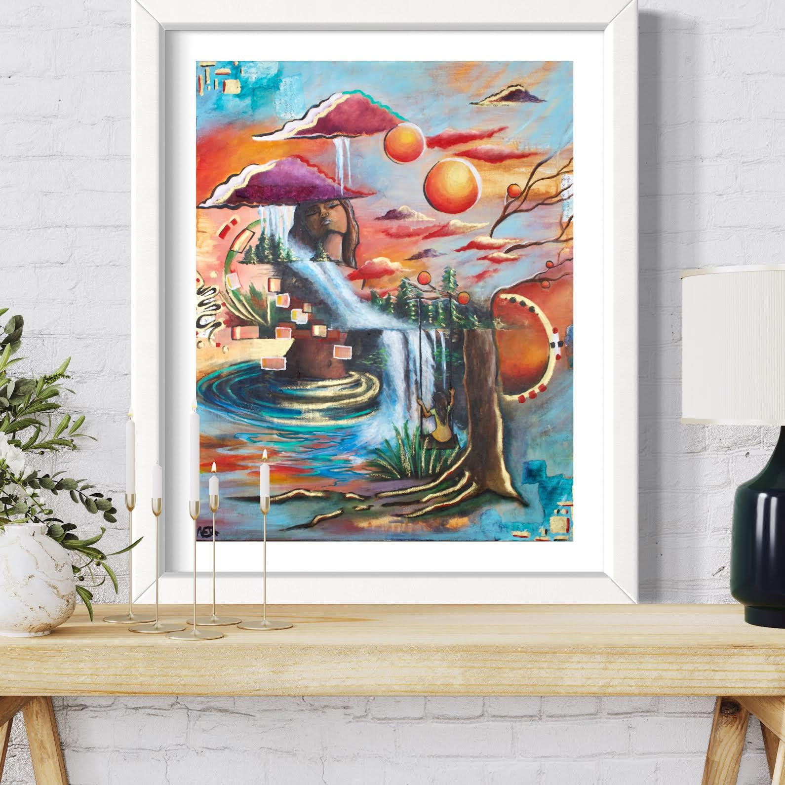 "Be More Involved With Life And Less Attached To It" Fine Art Print