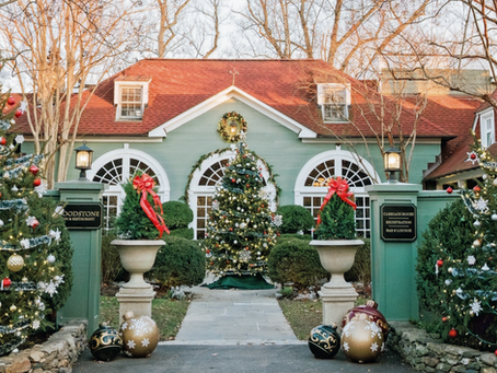 Carriage House at Christmas time