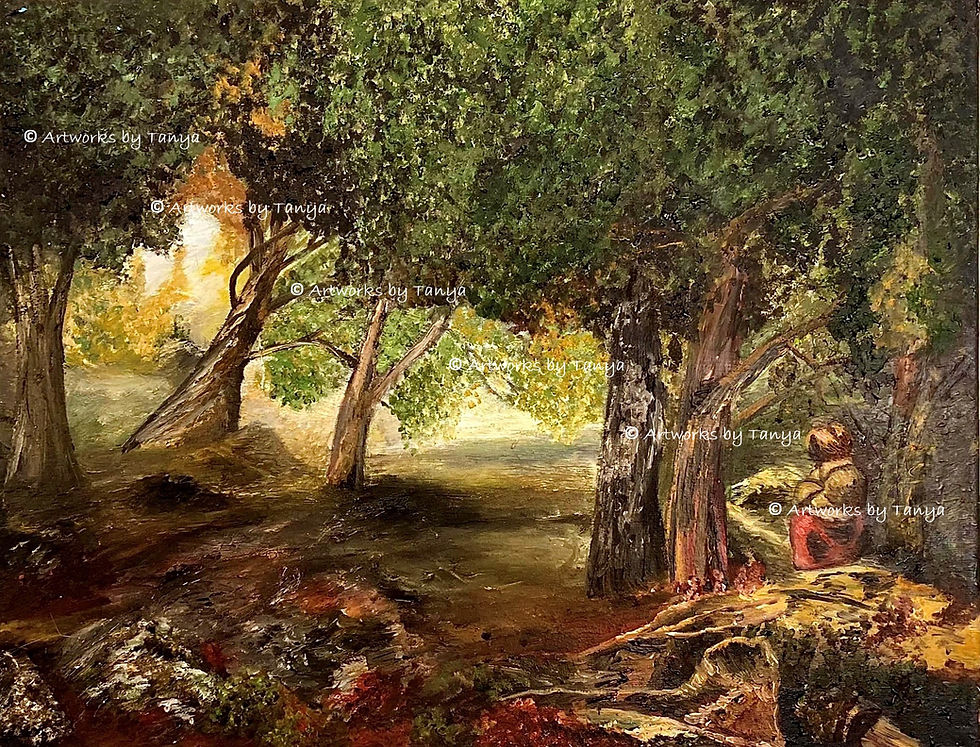 Into the Forest Oil on Canvas Painting