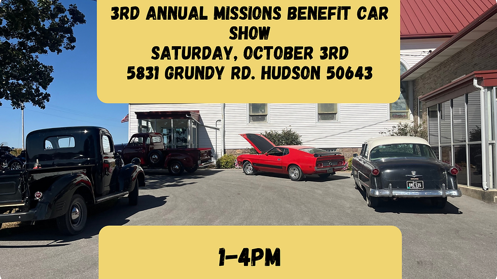 3rd Annual-Zion Missions Benefit Car Show