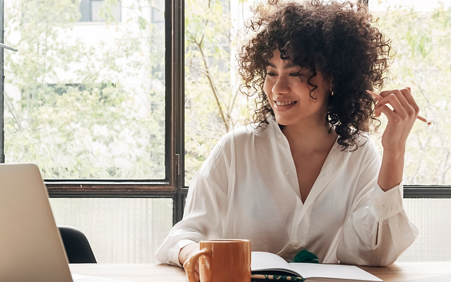 Woman downloading Thriveway's SEO 101 Guide