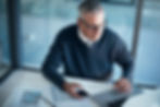 Accountant reviewing business cash flow