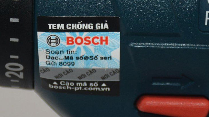 Hướng dẫn chi tiết cách kiểm tra tem chống hàng giả Bosch