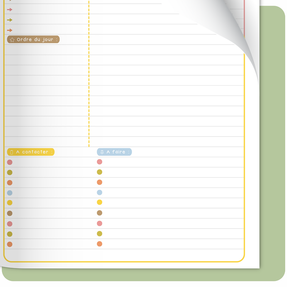 Miniature : Cahier de réunions imprimable