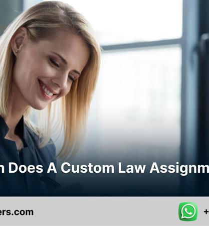 How much does a custom law assignment cost?