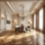 Alabaster (SW 7008) + Stained Oak or Walnut Flooring