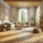 Creamy (SW 7012) + Natural Matte Pine Flooring