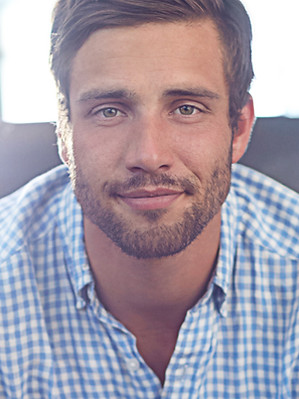 Man with Checkered Shirt