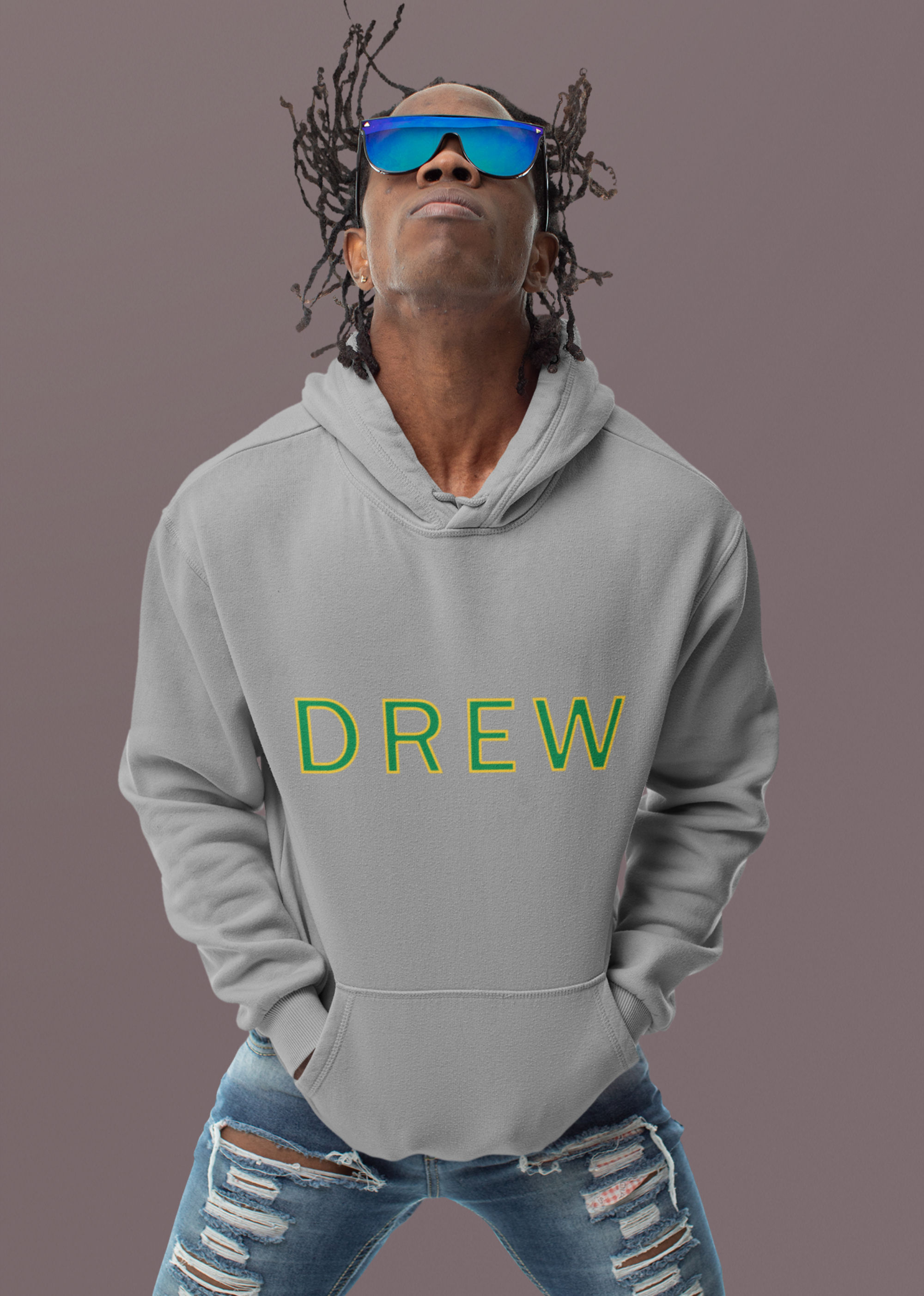 Gray Pull-Over Hoodie