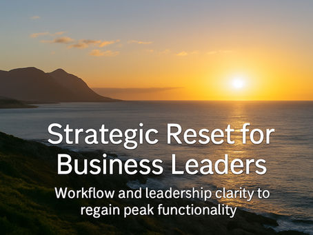 Strategic Reset for Business Leaders Starts Here