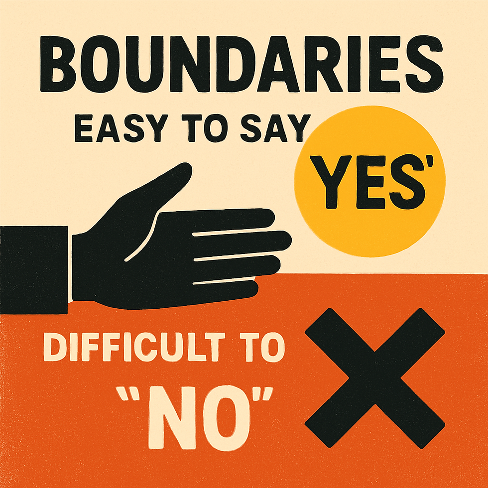 It is easy to say "Yes," but difficult to say "No"