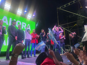 Frigerio cerró su campaña en Paraná junto a Rodríguez Larreta y María Eugenia Vidal