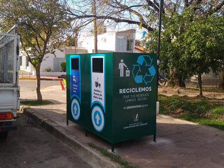 Se colocaron nuevos puntos de reciclado en la ciudad
