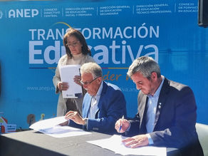 José Luis Walser firmó un convenio marco de cooperación con Educación Técnico Profesional de Uruguay