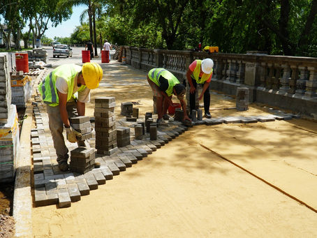 Continúa la obra de puesta en valor de la Costanera Quirós