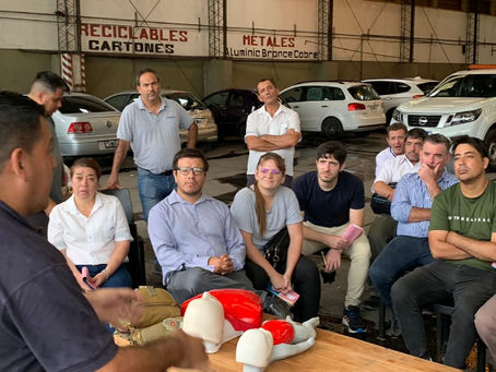 Trabajadores municipales se capacitaron en RCP, Primeros Auxilios y Uso de Extintores