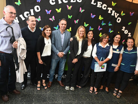 Davico acompañó el inicio del ciclo lectivo 2024