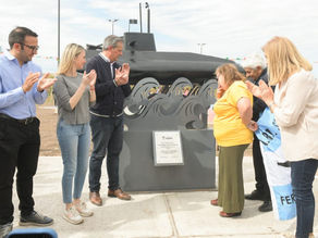 La Municipalidad transformó un basural en una plaza que homenajea a un tripulante del Ara San Juan