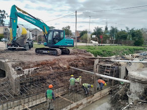 Se avanza con el entubado del conducto pluvial de la cuenca Salta