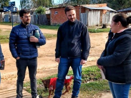 “El Gringo representa este cambio”: Azcue recibió el apoyo de Sarubi, el intendente de La Paz