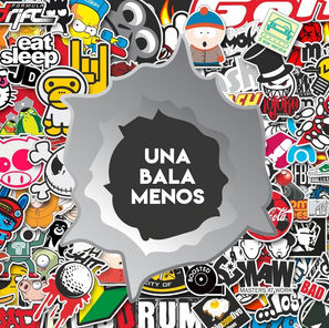 Rosarino crea stickers con frases motivantes para cubrir los orificios que dejan las balaceras